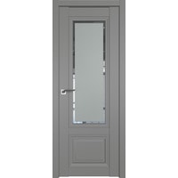 Межкомнатная дверь ProfilDoors 2.103U L 80x200 (грей, стекло square матовое)