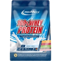 Протеин сывороточный (концентрат) IronMaxx 100% Whey Protein в пакете (французская ваниль, 900 гр)