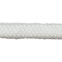 Пряжа для вязания Gamma Шнур полиэфирный 6 мм 100 м (белый)