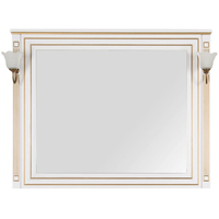  Aquanet Зеркало Паола 120 (белый/золото) [186105+173024]
