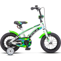 Детский велосипед Stels Arrow 12 V020 (белый/зеленый, 2018)