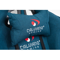 Кресло Calviano Avanti Ultimato (синий, с подножкой)