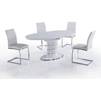 Кухонный стол Avanti Luna 140-180x85 (белый)