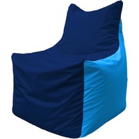 Кресло-мешок Flagman Фокс Ф2.1-48 (синий темный/голубой)
