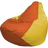 Кресло-мешок Flagman Груша Медиум Г1.1-219 (оранжевый/желтый)
