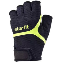 Перчатки Starfit WG-103 (черный/ярко-зеленый, XL)