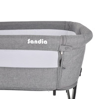 Приставная детская кроватка Pituso Sandia S5-US (темно-серый)