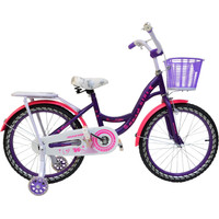 Детский велосипед Heam Girl 18 (матовый фиолетовый/розовый)