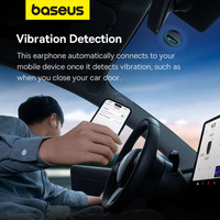 Bluetooth гарнитура Baseus C-Mic CM10 Smart Unilateral Wireless Earphone for Car (черный)