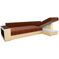 Угловой диван Mebelico Дубай 59640 (коричневый)