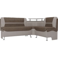 Угловой диван Mebelico Сидней 107385 (правый, коричневый/бежевый)