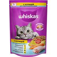 Сухой корм для кошек Whiskas для стерилизованных с курицей и вкусными подушечками 0.35 кг