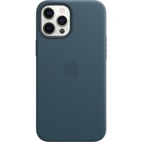 Чехол для телефона Apple MagSafe Leather Case для iPhone 12 Pro Max (балтийский синий)