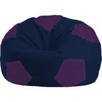 Кресло-мешок Flagman Мяч Стандарт М1.1-38 (темно-синий/фиолетовый)