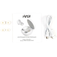 Наушники Hiper TWS Bean HTW-HDX11 (белый)
