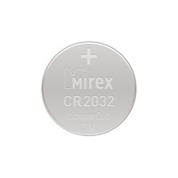 Батарейка Mirex CR2032 литиевая блистер 2 шт 23702-CR2032-E2