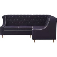 Угловой диван Лига диванов Бронкс 104573 (правый, фиолетовый)