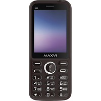 Кнопочный телефон Maxvi K32 (коричневый)