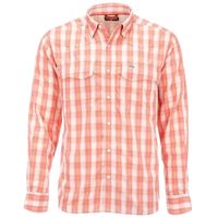 Рубашка Simms Big Sky LS Shirt (M, оранжевый/белый)