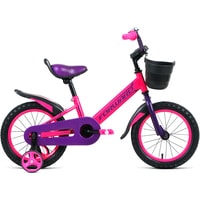 Детский велосипед Forward Nitro 14 2021 (розовый/фиолетовый)