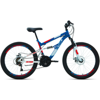 Велосипед Altair MTB FS 24 D 2022 (синий/красный)