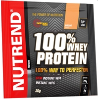 Протеин сывороточный (изолят) Nutrend 100% Whey Protein (30 г, малина)