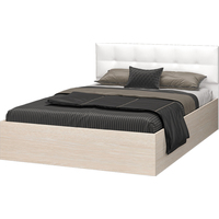 Кровать MLK Селена 200x160 (венге цаво/экокожа Vega White)