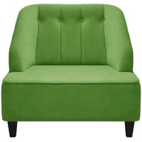 Интерьерное кресло Brioli Дино П (велюр, B26 зеленый/темные ножки)