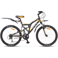 Велосипед Stels Challenger V (черный/оранжевый, 2017)