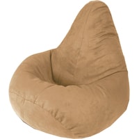 Кресло-мешок Il Mondo Sophico 130×90 (искусственная замша, латте, smart balls)