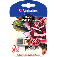 USB Flash Verbatim Tattoo Edition Rose 8GB [49881]