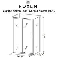 Душевой уголок Roxen Caspia 55060-100-R 100х80