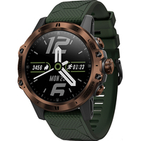 Умные часы Coros Vertix (коричневый/зеленый, силиконовый ремешок)