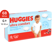 Подгузники Huggies Ultra Comfort 4+ для мальчиков (68 шт)
