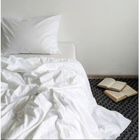 Постельное белье Homely White Stripe (1.5-спальный наволочка 50x70)