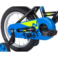 Детский велосипед Novatrack Twist New 14 141TWIST.BK20 (черный/синий)