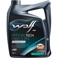 Моторное масло Wolf OfficialTech 0W-20 C5 RFE 5л