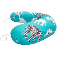 Подушка для беременных Amarobaby Слоники AMARO-4001-S (голубой)