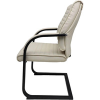 Офисный стул AksHome Augusto Eco 87591 (кремовый/черный)