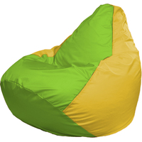 Кресло-мешок Flagman Груша Г2.1-167 (салатовый/жёлтый)