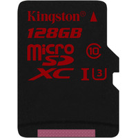 Карта памяти Kingston microSDXC (Class 10) U3 128GB + адаптер [SDCA3/128GB]