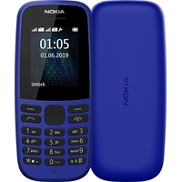 Кнопочный телефон Nokia 105 (2019) TA-1174 (синий)