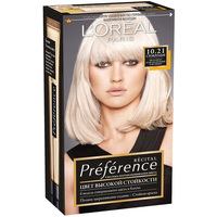 Крем-краска для волос L'Oreal Recital Preference 10.21 Светло-светло-русый перламутровый