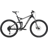 Велосипед Stark Tactic 27.5 FS HD р.22 2022 (черный/серебристый)