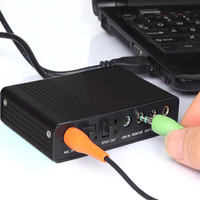 Внешняя звуковая карта USBTOP USB 5.1/7.1 (3xjack 3.5mm/RCA)