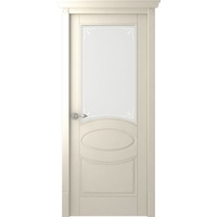 Межкомнатная дверь Belwooddoors Лотбери 220x80 см (стекло, эмаль, жемчуг/мателюкс 39)