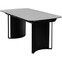 Кухонный стол M-City Rasmus 160 TL-45 626M04968 (белый мрамор/черный каркас)
