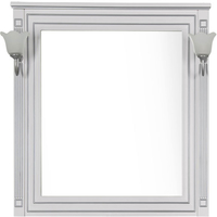  Aquanet Зеркало Паола 90 (белый/серебро) [181769+182019]