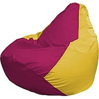 Кресло-мешок Flagman Груша Мини Г0.1-386 (фуксия/жёлтый)
