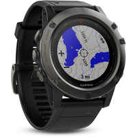 Умные часы Garmin Fenix 5X Sapphire Edition (серый/черный)